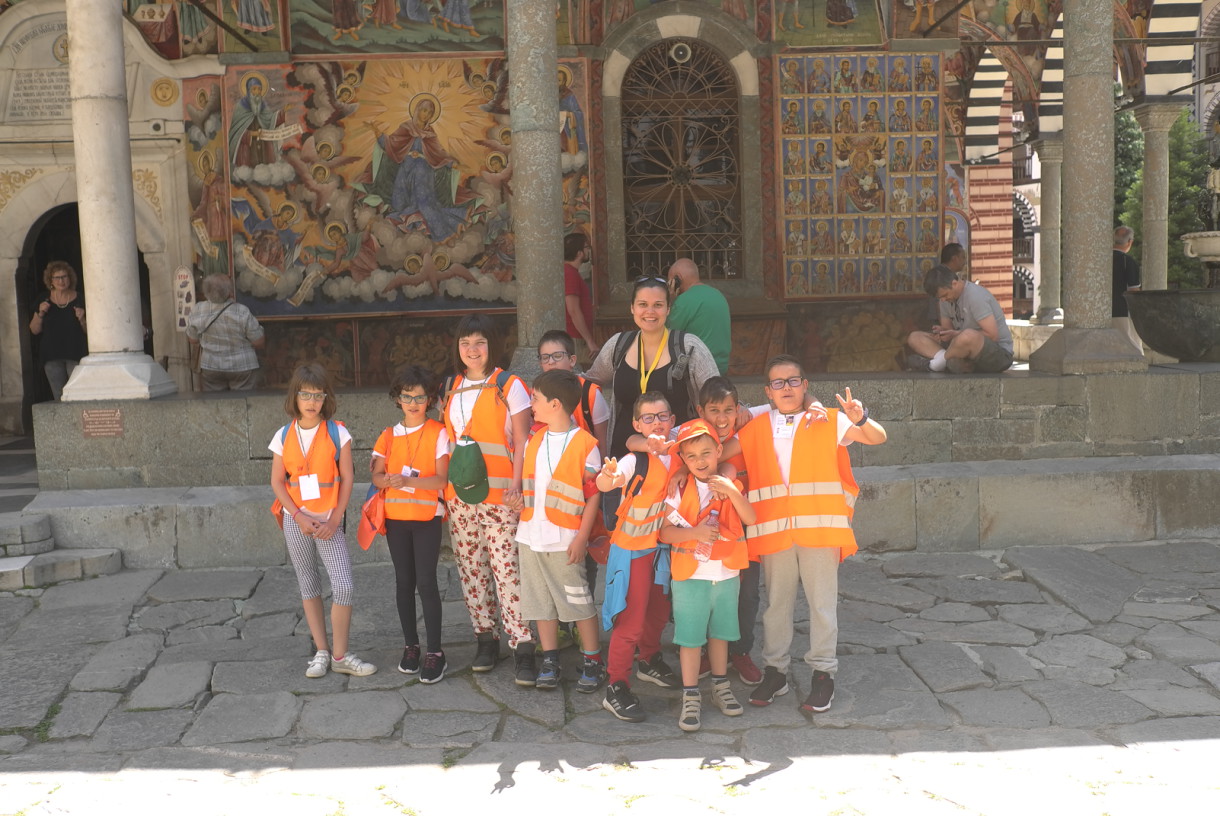 Picture of children in Rila Monastery | Lucky Kids
