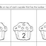 English tests cupcake drawings | Lucky Kids