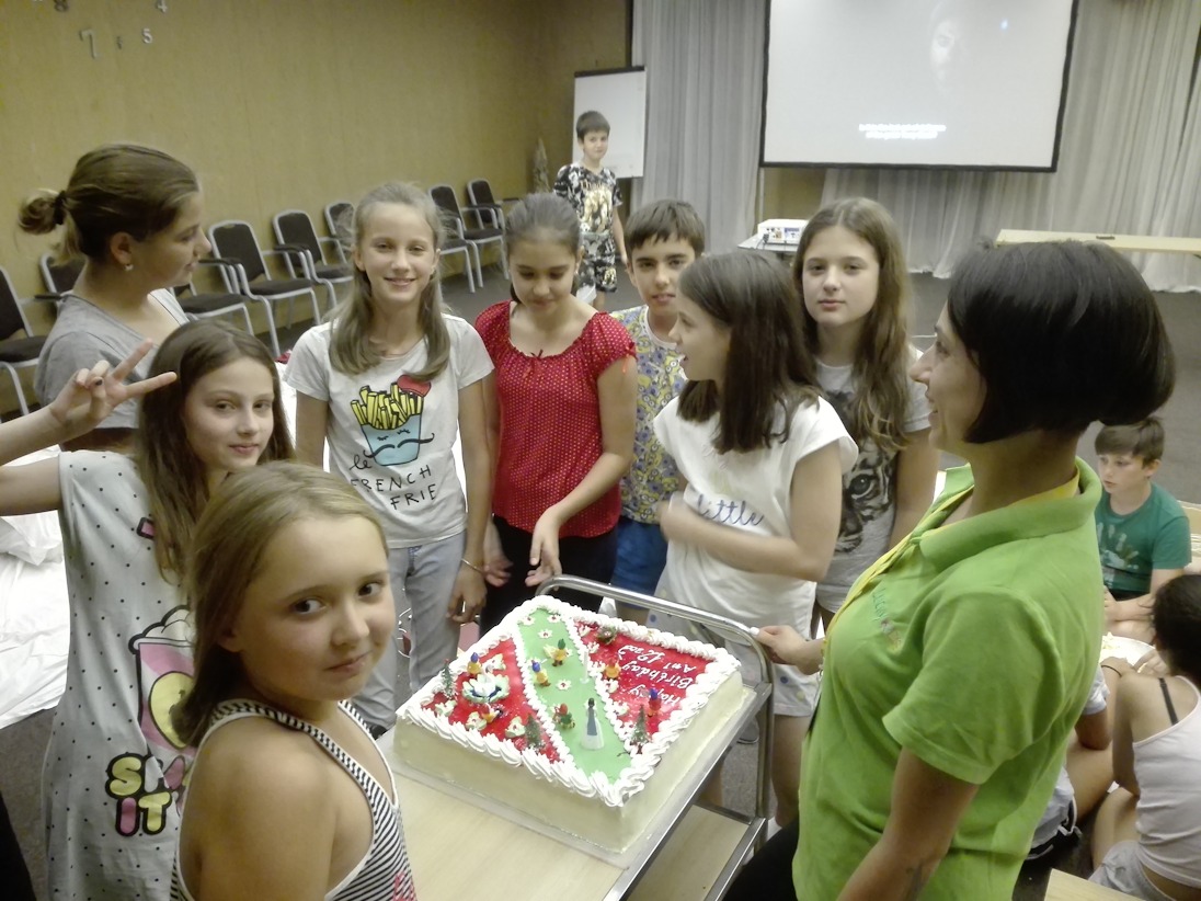 How do children celebrate their birthday if it is during the camp?